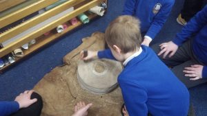 Children doing crafts